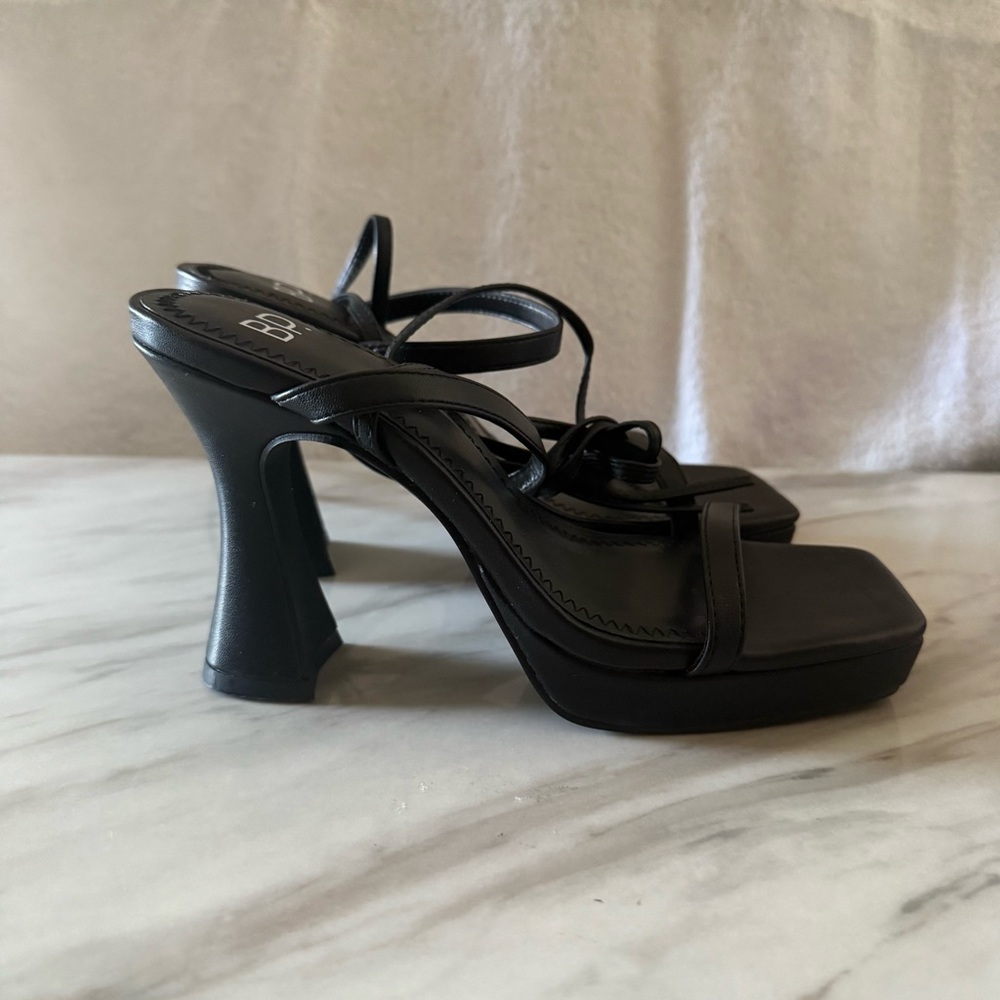 BP Black Strappy Sandals - Picture 3 of 5